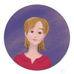 Portrait de femme blanche châtain cheveux mi-longs